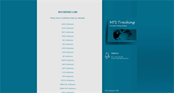 Desktop Screenshot of mtsreport.com